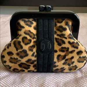 Hella Belles Leopard rockabilly Clutch